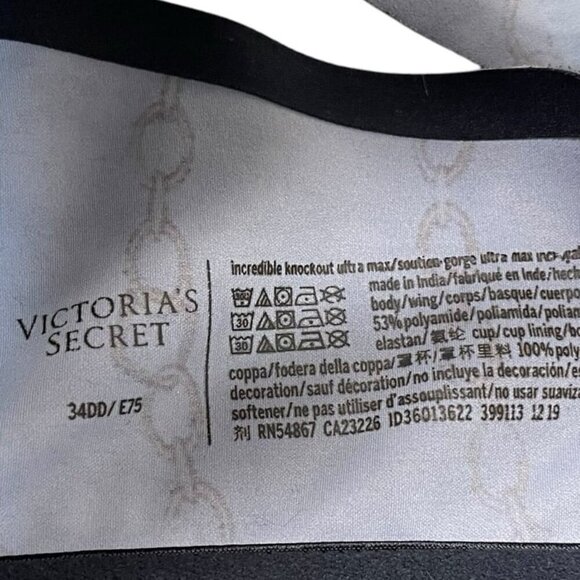 Victoria’s Secret Incredible Knockout Ultra Max Sports Bra Underwire Front Zip - Picture 3 of 6